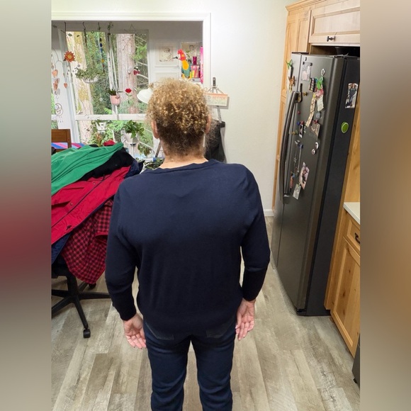 Lane Bryant Navy Crew Neck Sweater - Picture 3 of 5